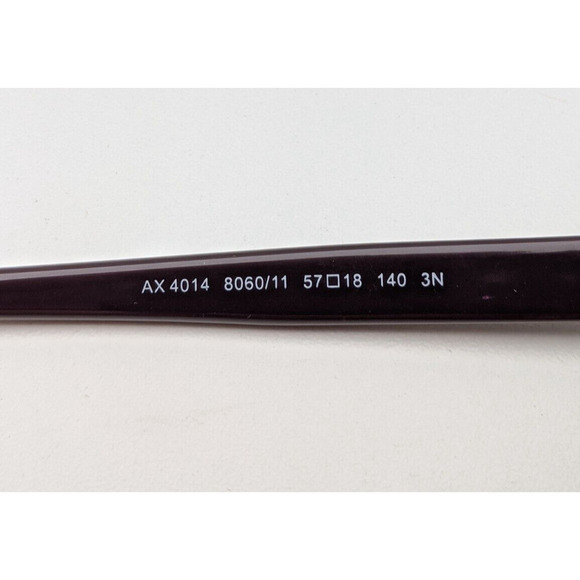 🕶️Armani Exchange AX4014 8060/11 Sunglasses 57/18 140 /KAO118🕶️ - Picture 5 of 9